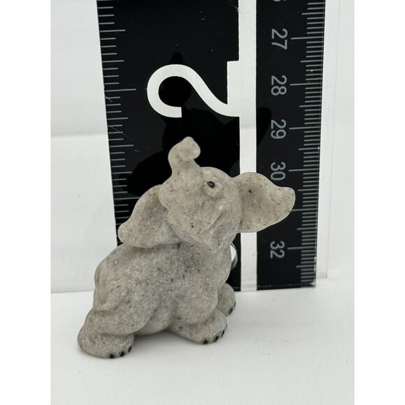 Vintage Elephant Figurine Second Nature Designs Quarry Critters? Ellie Miniature - Picture 6 of 6